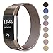 SWEES Metal Bands Compatible Fitbit Charge 2, Milanese Stainless Steel Metal Magnetic Replacement Wristband Small & Large (5.5