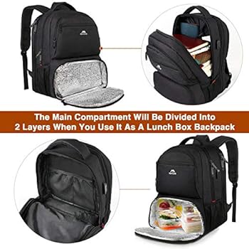 bookbag with lunch compartment