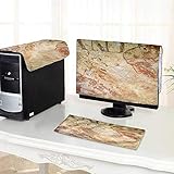 UHOO2018 Computer Monitor Dust Cover 3 Pieces
