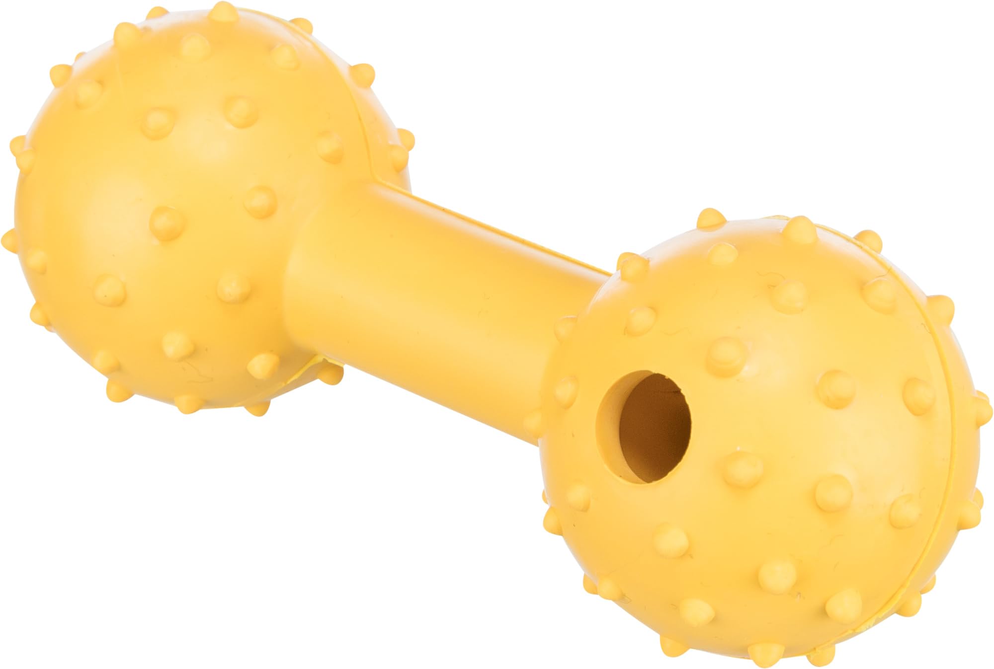 Trixie Natural Rubber Dumbbell with Bell for Dog, 12 cm