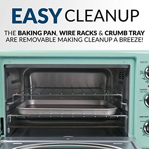 Nostalgia RTOV2AQ LargeCapacity 0.7Cu. Ft. Capacity MultiFunctioning