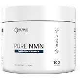 Renue By Science NMN Powder | 100g Fast Dissolve Powder Supplement | 500mg Nicotinamide Mononucleotide per Serving | Manufactured in the USA Third-Party Tested