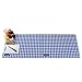 Picnic Table Mat - Wind Resistant, Waterproof - Foldable Sturdy Plastic Mat to cover Dirty Picnic Tables. For Picnic, Camping, Travel, Tailgate Party. Quick Set Up, Easy to Clean