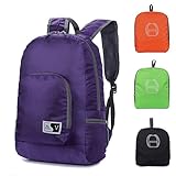 Zatous Foldable LightWeight Backpack Unisex Casual Daypack Waterproof Hiking Bag for Travel Outdoor 23L