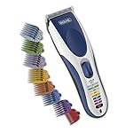 Wahl Color Pro Cordless Rechargeable Hair Clipper, 21 piece Color Coded Hair Cutting with 12 guide combs and soft storage case
