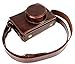 Full Protection Bottom Opening Version Protective PU Leather Camera Case Bag with Tripod Design Compatible for Fujifilm x100 x100s x100m x100t with Shoulder Neck Strap Belt Dark Brown