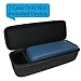 Khanka Case for Sony XB40 Portable Wireless Speaker with Bluetooth and Speaker Lights, Black (2017 model)