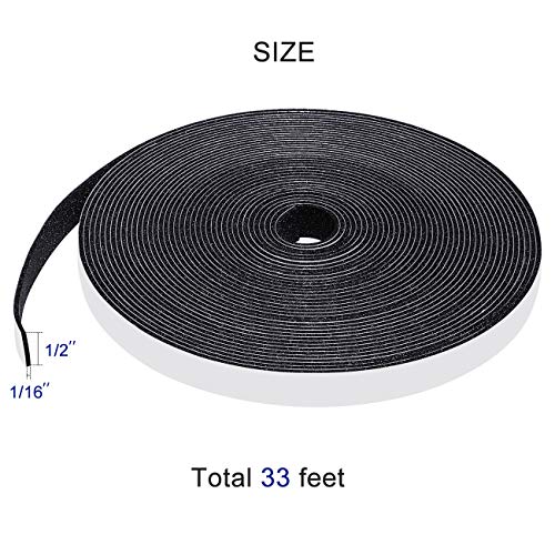 Yotache High Density Foam Tape Neoprene Weather Stripping 1/16 Inch