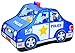 TravenPal Police car Tent by Kids Pop Up Playhouse Pop Up Tent- Happy Time Interactive Police Car Play House- Excellent For Indoor & Outdoor Use- Instant Set-Up + Easy Storage Case
