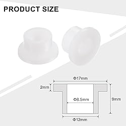 uxcell 20pcs Flanged Sleeve Bearings Plastic