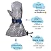 Waterproof Stay-on Winter Snow and Ski Mittens Fleece-Lined for Baby Toddler Kids Girls and Boys