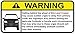 Toyota Land Cruiser (1996) Funny Warning Off Road Sticker, Decal, perfect gift