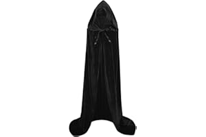 Dajiahao Halloween Hooded Cloak Long Hooded Cloak dult Christmas Halloween Cloak Costumes Hooded Cape Masquerade Dress Up