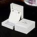 Voila Reve Stud Earrings White Gold Plated Sterling Silver Earrings 
