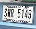 FANMATS 14844 Buffalo Sabres Chrome Metal License Plate Frame, Team Colors, 6.25in x 12.25in