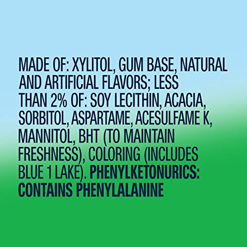 EXTRA EXTRA REFRESHERS CHEWING GUM, SPEARMINT, 40 COUNT