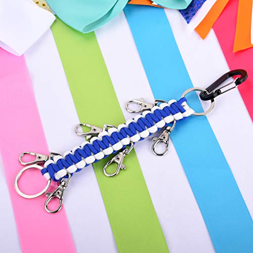 DEEKA Paracord Handmade Cheer Bows Holder for Cheerleading Teen Girls High School College Sports