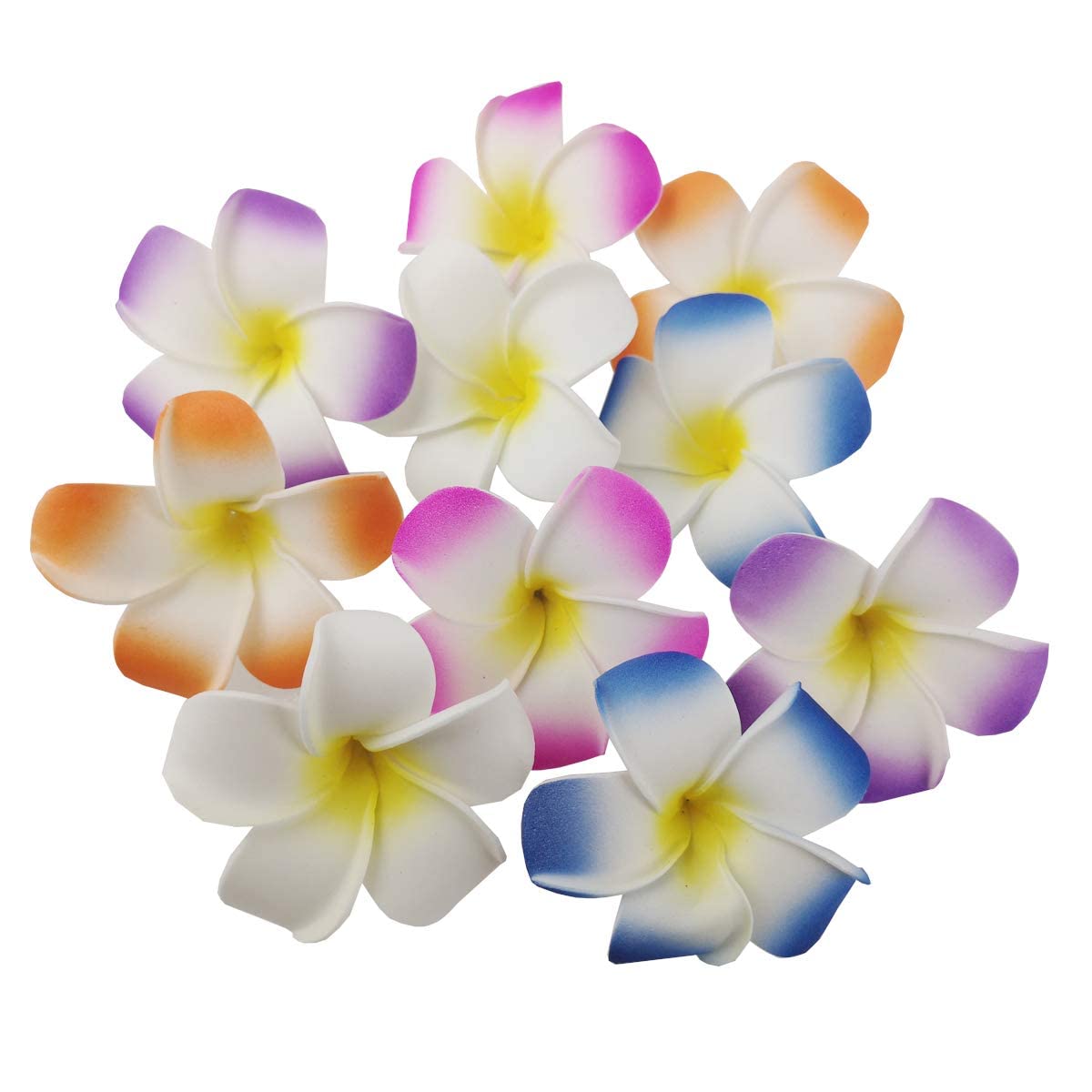 Foam Hair Clips, Runaup Hawaiian Artificial Plumeria Foam flower Hair Clip for Wedding Party Beach Headdress Accessory