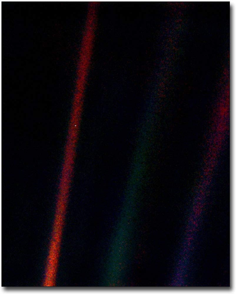 NASA Voyager 1 Earth Pale Blue Dot 30x40 Silver Halide Photo Print
