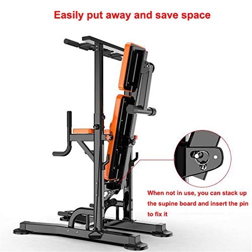 ZJDU-Training-Fitness-Workout-StationAdjustable-Heavy-Duty-Dip-Station-Stand-Body-Press-BarPower-Tower-Dip-Station-Pull-Up-Bar-for-Home-Gym-Strength-Training-Workout-Equipment