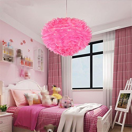 Awama Paura Princess Camere Da Letto Modern Camera Babyfood Grigio 50 cm Vintage Luce Pendente in Metallo Lampadario retrò [Energy Class A+++]