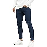 GINGTTO Men's Ripped Jeans Slim Fit Skinny Stretch Jeans Pants