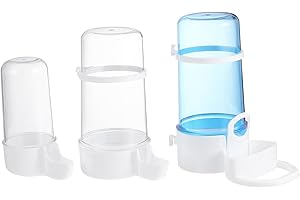 LOLIPPYY 3pcs Automatic Bird Drinking Bowls Water Fountain Splash Cage Pets Parrot Feeder Random Color