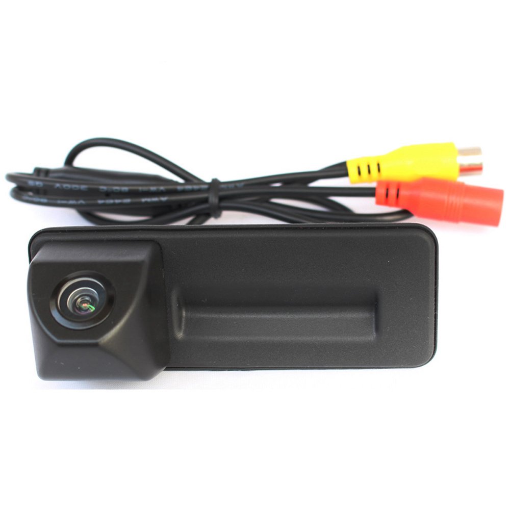 Car Boot Handle Waterproof Vehicle Specific Camera Reversible Integrated in Housing Handle Rear Reverse Camera Replacement for Skoda A1 Roomster Octavia Superb Combi Yeti
