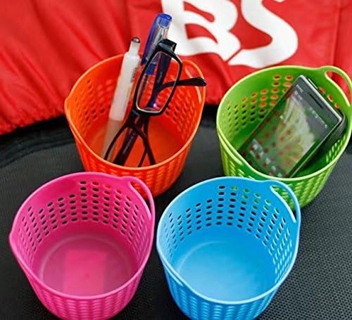 Creative home mini desktop multi-functional storage basket portable debris basket, mesh type, color random