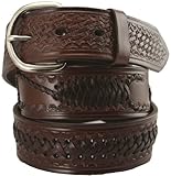 Western Scorpion X Hand Woven Genuine Leather Belt 1-1/2