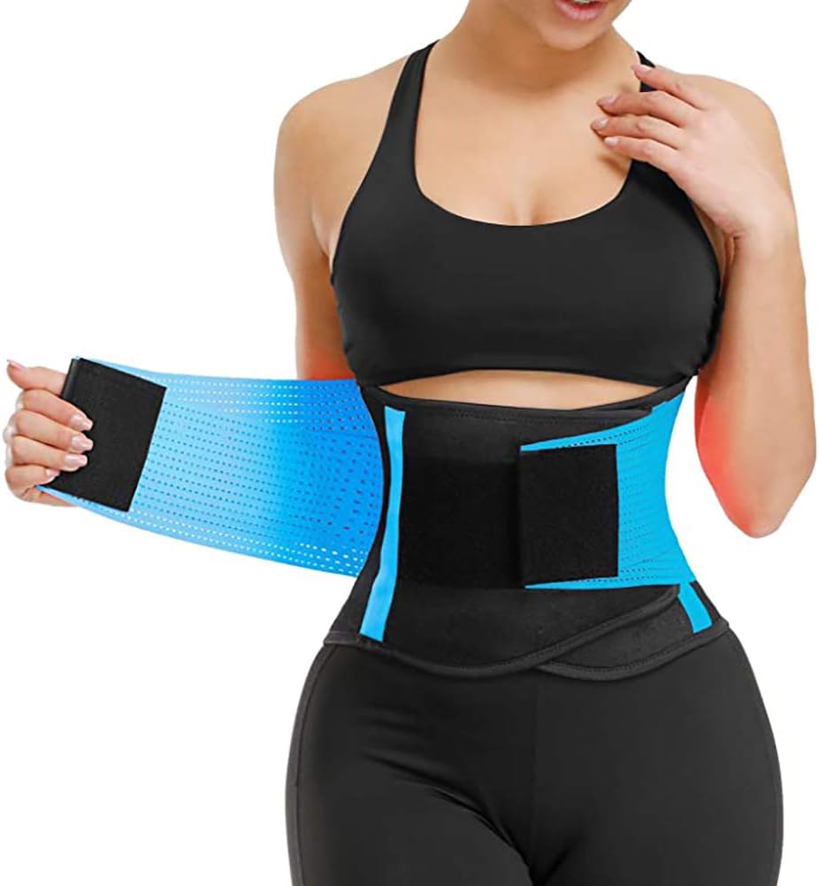 OPCOLV Waist Trimmer, Waist Trainer Belt for Women Slimming Waist fat burning belt Adjustable Fat Burning Belt S-3XL