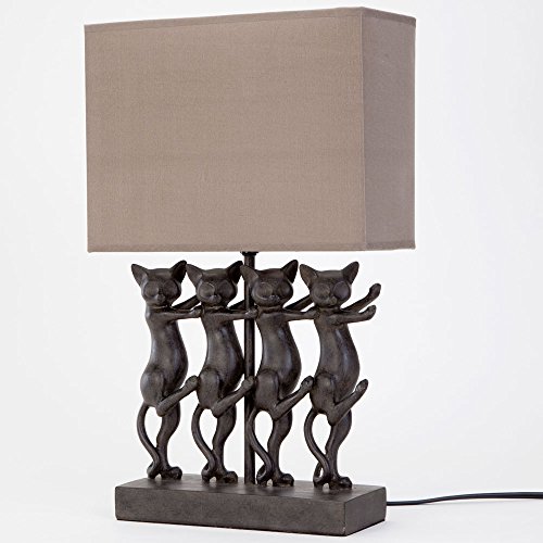image for Bits and Pieces - Dancing Cat Lamp - Animal Shaped Table Lamp - Dancin