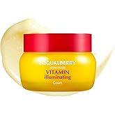 EQQUALBERRY Vitamin Illuminating Cream – Vitamin C & 5% Niacinamide + 3% TXA | Dark spots Cream | Ceramide Barrier Strength | Glowy, Lightweight Hydration (1.69 fl.oz / 50ml)
