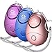 WOHOME Safe Personal Alarm, 3 Pack Safesound Personal Alarm with LED Light Emergency Safety Alarm Keychain for Women, Girls, Kids, Elderly, 3-Color