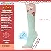 MOLUMIX Girls Socks - Little Girls Long Socks Cartoon Animal Knee High Cotton Stockings