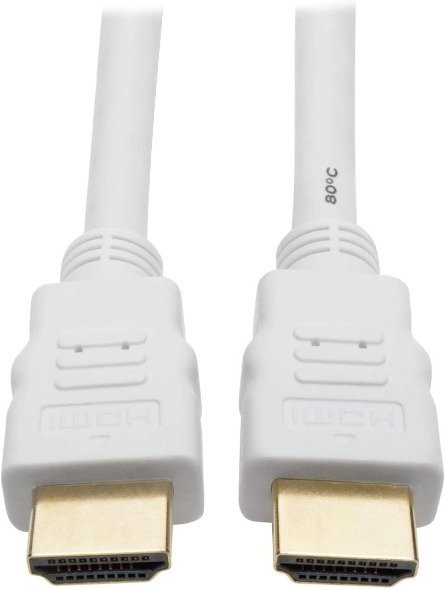 PremiumCord HDMI High Speed + Ethernet Cable White Gold Plated Connectors 5m, 5 m - Image 3