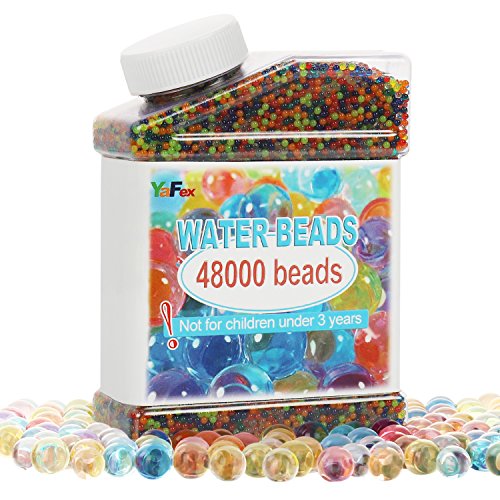 Water Beads (48000 Beads) Rainbow Mix for Crystal Water Gel Balls