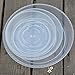 Peicees Extra-Thick Round Clear Plant Pot Saucers Resin for Outdoor Indoor Use Assorted 6