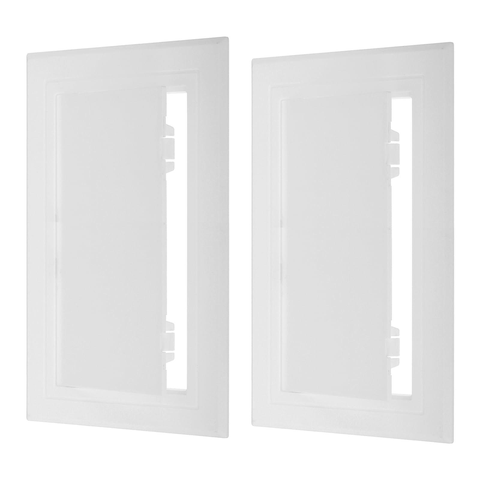 PATIKIL 12x8 inch(295x195mm) Removable Hinged Access Panel, 2 Pcs ABS Plumbing Access Doors Easy Wall Hole Cover for Drywall Plumbing Electrical Cables Wiring, White