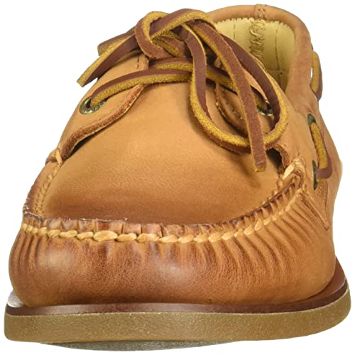 Sperry Herren Gold Cup A/O 2-Eye Roustabout Bootschuhe – Echtes Wildleder, Handgenäht, Mit Lammfellfutter & Ortholite Einlage