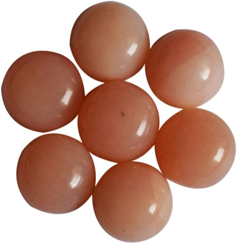 10mm Round Shape, Amazing Quality Genuine Pink Opal 5 Pcs Lot Cabochon, Loose Gemstone, Jewellery Making