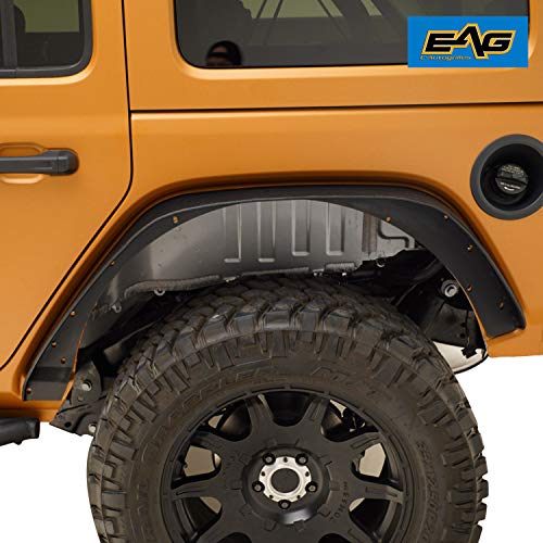 Fender Flares & Trim Steel EAG JL Rear Fender Flares for 1819 Jeep