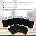 QualityPerfection 20 Black Blank Can Coolers,Collapsible Insulator Bulk for Beer,Soft Drink,Bottle,Economy 12oz.Beer Can Coolie Perfect for Parties,Wedding,Custom DIY Project,Business
