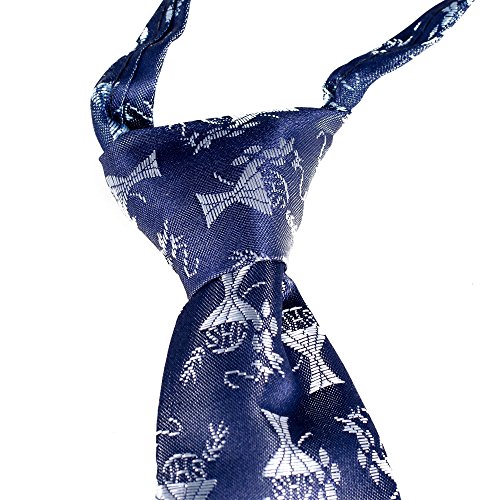 Boys Pre-Knotted Navy Blue Communion Tie