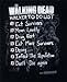 The Walking Dead Walker To Do List Adult Black T-shirt 3XL