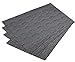 Mint Cook Washable Reversible Heat-resistant Placemats for Dining Table, Gray Bamboo Shape, Set of 4