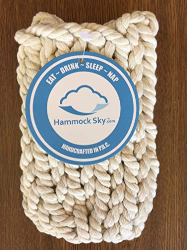 Hammock Sky Portable Drink Holder Intricate Handcrafted Braided Design Attach to Hammocks, Hammock Chairs, Backpacks, Lounge Chairs, Belts Wear Around Your Neck, Weatherproof Polyester