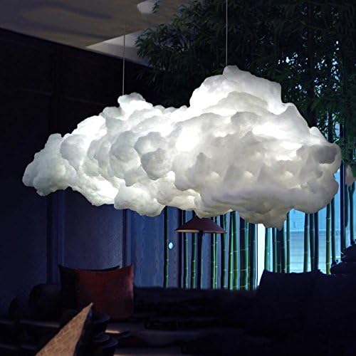 Clouds Chandeliers,Led Chandeliers Creative Personality Floating Chandeliers White Clouds Art Lights Decorative Chandeliers Ceiling Chandelier Diameter 40cm White Light-B