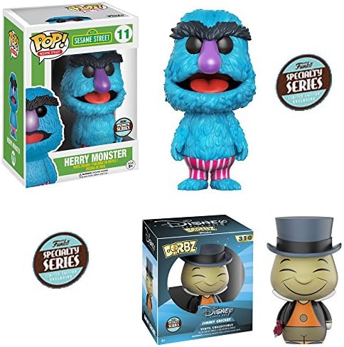 Funko Specialty Series Pop! Sesame Street: Sesame Street - Herry Monster and Dorbz: Disney - Jiminy Cricket Set of 2