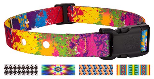 Country Brook Design Paint Splatter Replacement Collar For Dog Fence Receivers